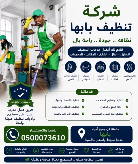 شركة تنظيف بابها